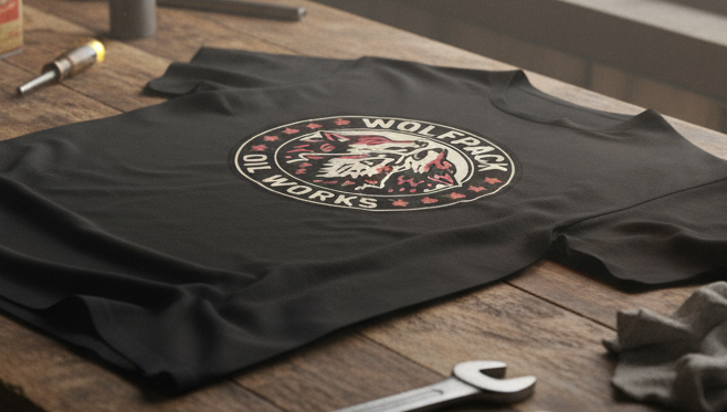 Wolfpack Logo Gildan Softstyle Tee