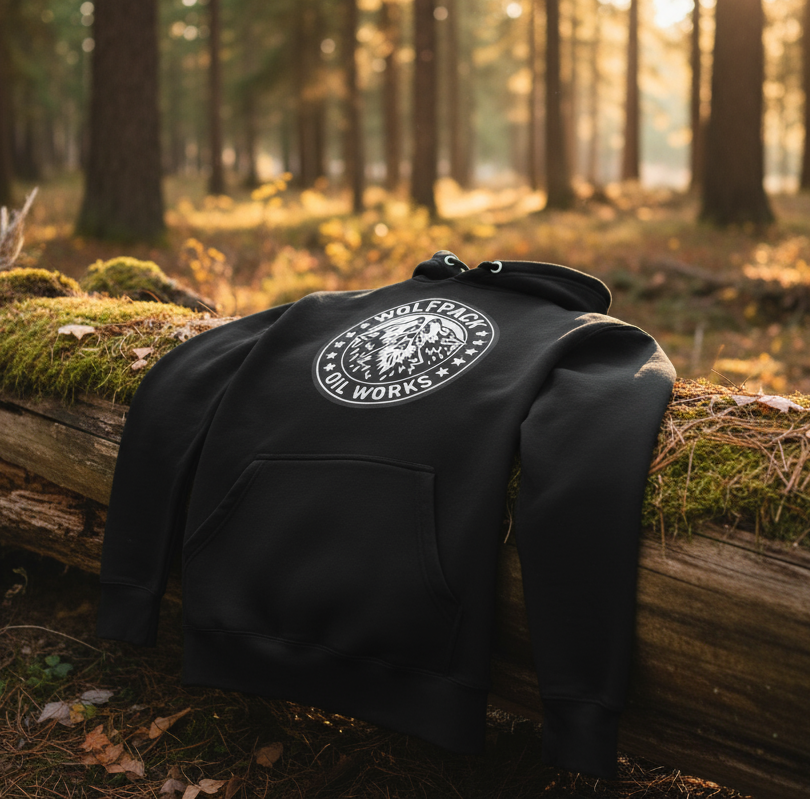 Wolfpack B&W Logo Hoodie