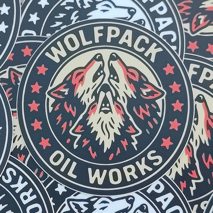 Wolfpack color logo sticker