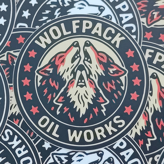 Wolfpack color logo sticker