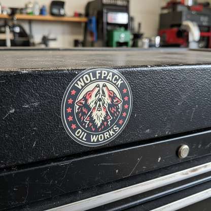 Wolfpack color logo sticker