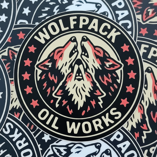 Wolfpack color logo sticker